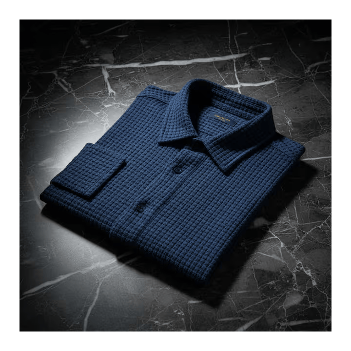 Chemise classique haut de gamme à manches courtes pour homme