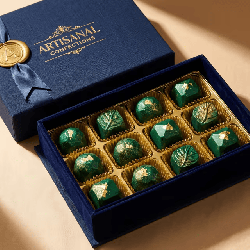 Coffret de chocolats de luxe peints à la main