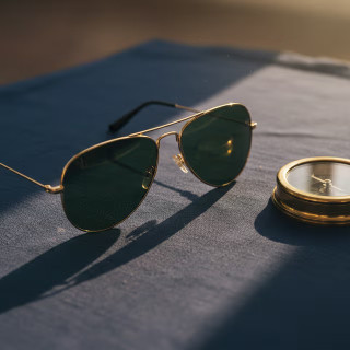 Lunettes de soleil aviateur classiques