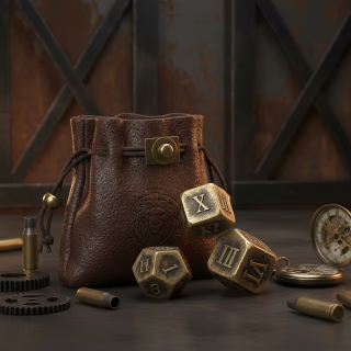 Brown Leather Duffel Bag