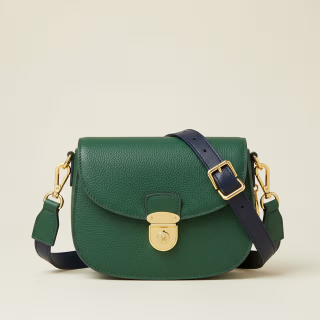 Leather Crossbody Saddle Bag