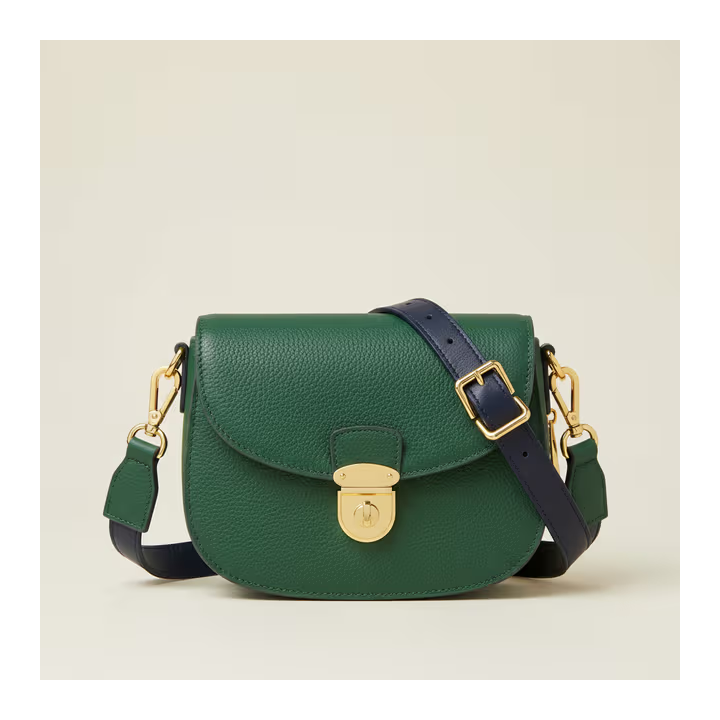 Leather Crossbody Saddle Bag